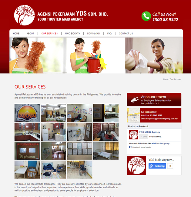Nuweb clients - Agensi Pekerjaan YDS in Corporate