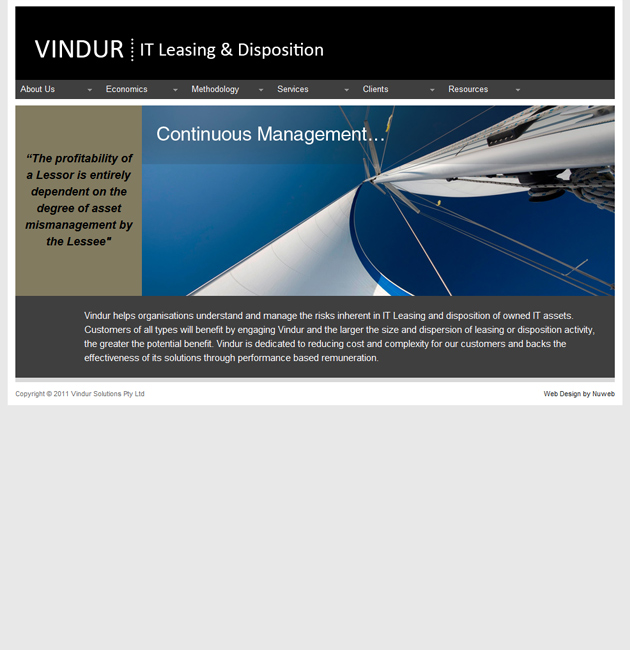 Nuweb clients - Vindur Solutions in Corporate