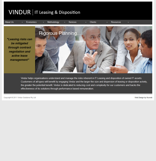 Nuweb clients - Vindur Solutions in Corporate