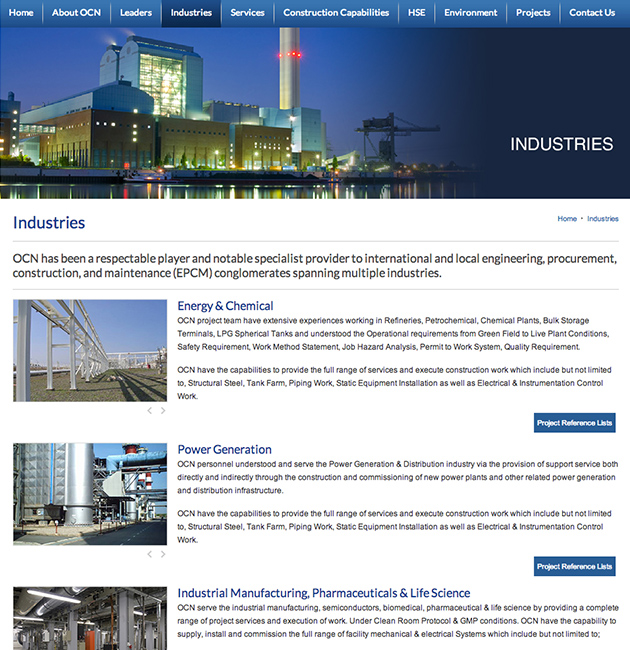 Nuweb clients - OCN Constructors in Oil & Gas