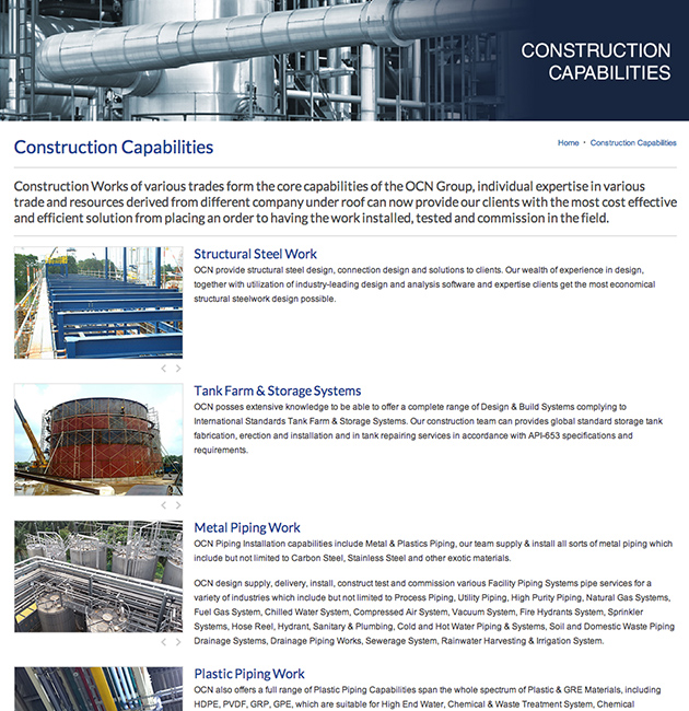 Nuweb clients - OCN Constructors in Oil & Gas